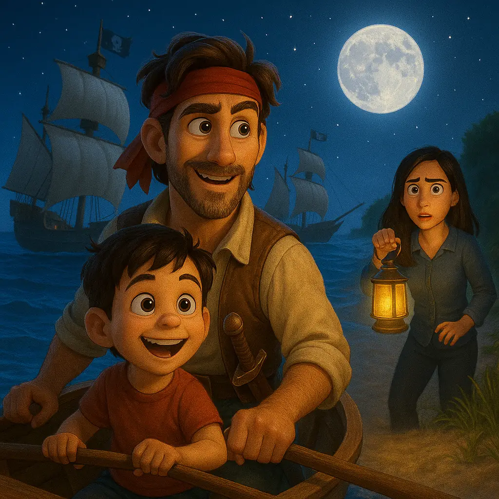 la aventura de un cuento de piratas un viaje inesperado para tres