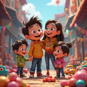 la aventura de yeriel un mundo de ruedas y dulces