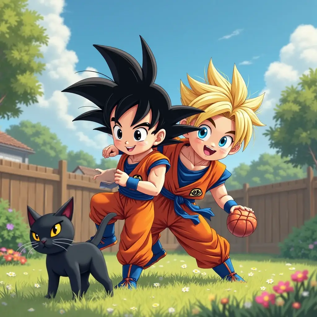 la aventura empezo xavier y goku un duo inseparable de accion y aventuras (1)