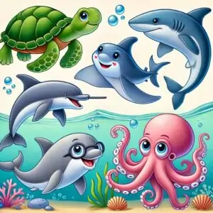 la aventura en el mar de la tortuga y sus amigos