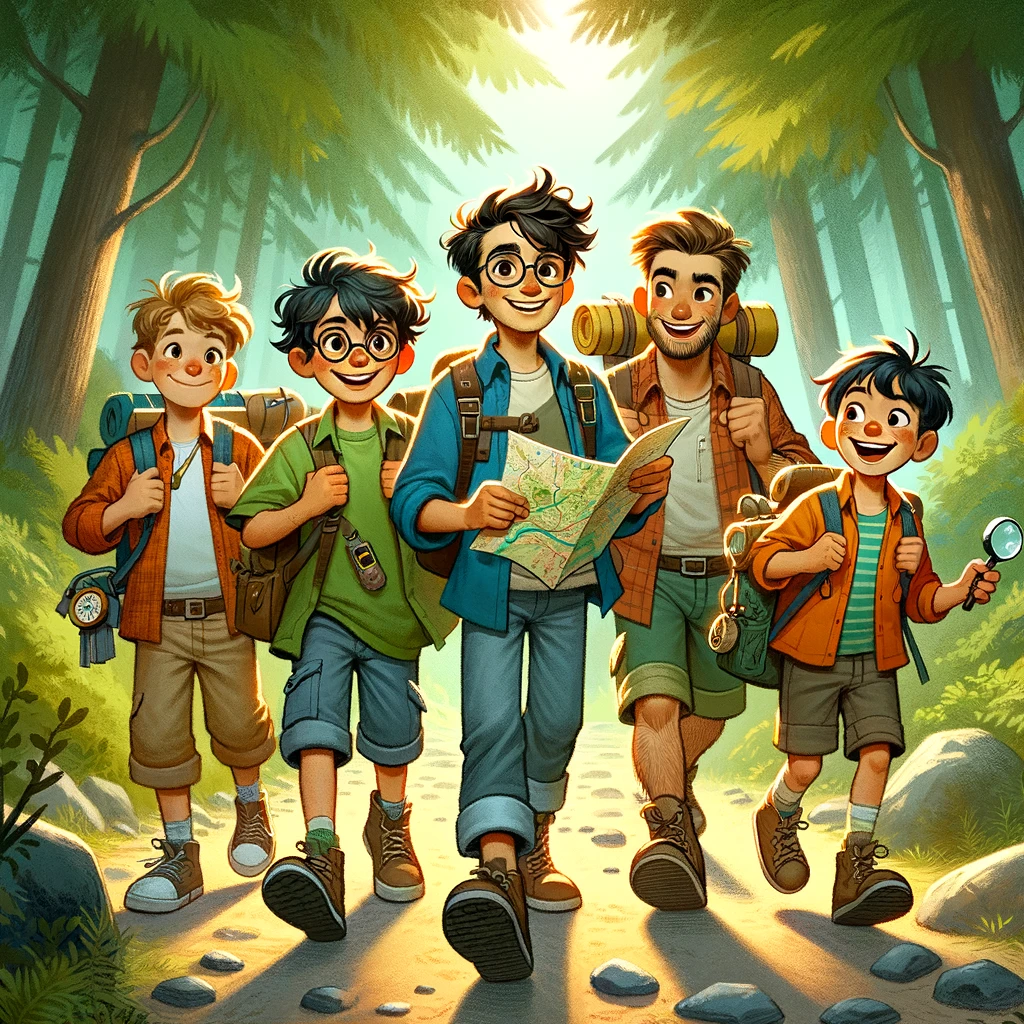 la aventura inolvidable de cuatro amigos