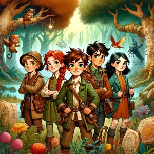 la aventura magica de los cinco amigos y los animales encantados