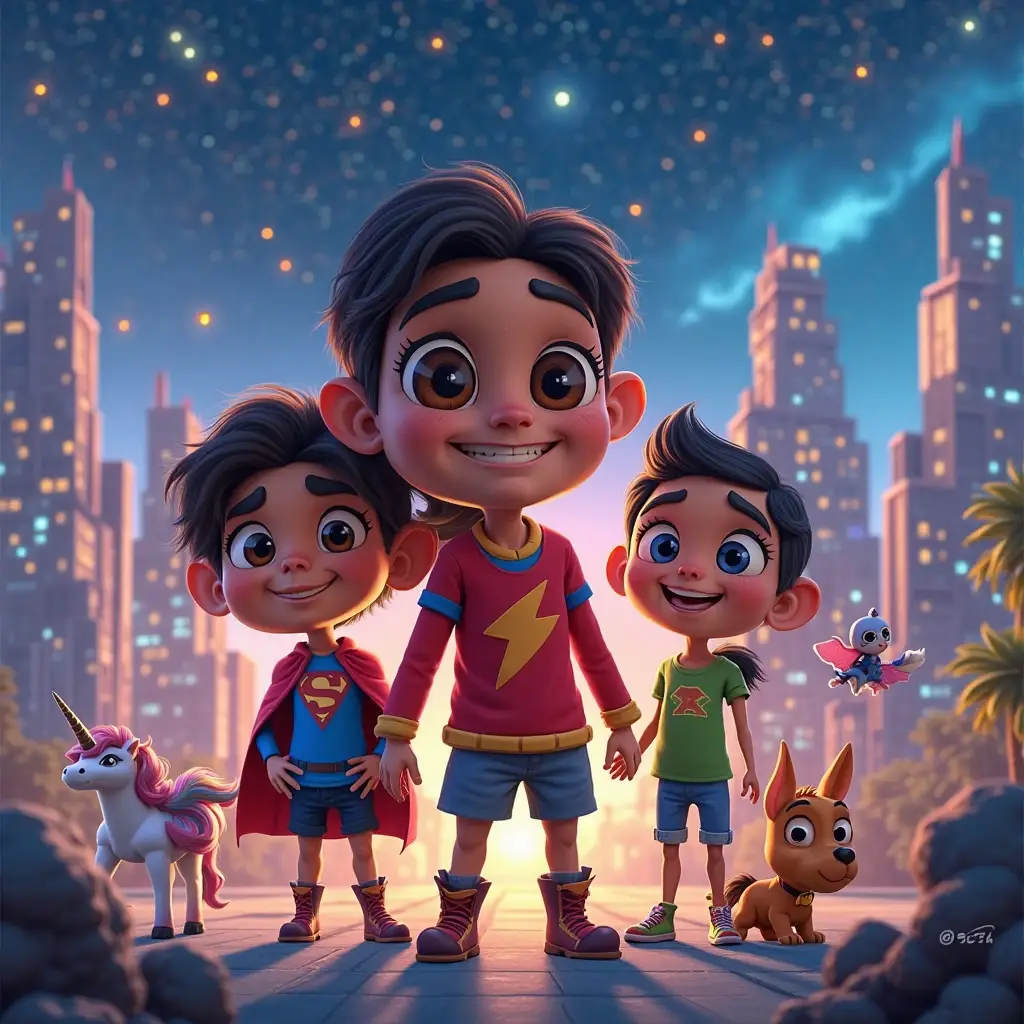 la aventura magica de natalia y su familia de superheroes (1)