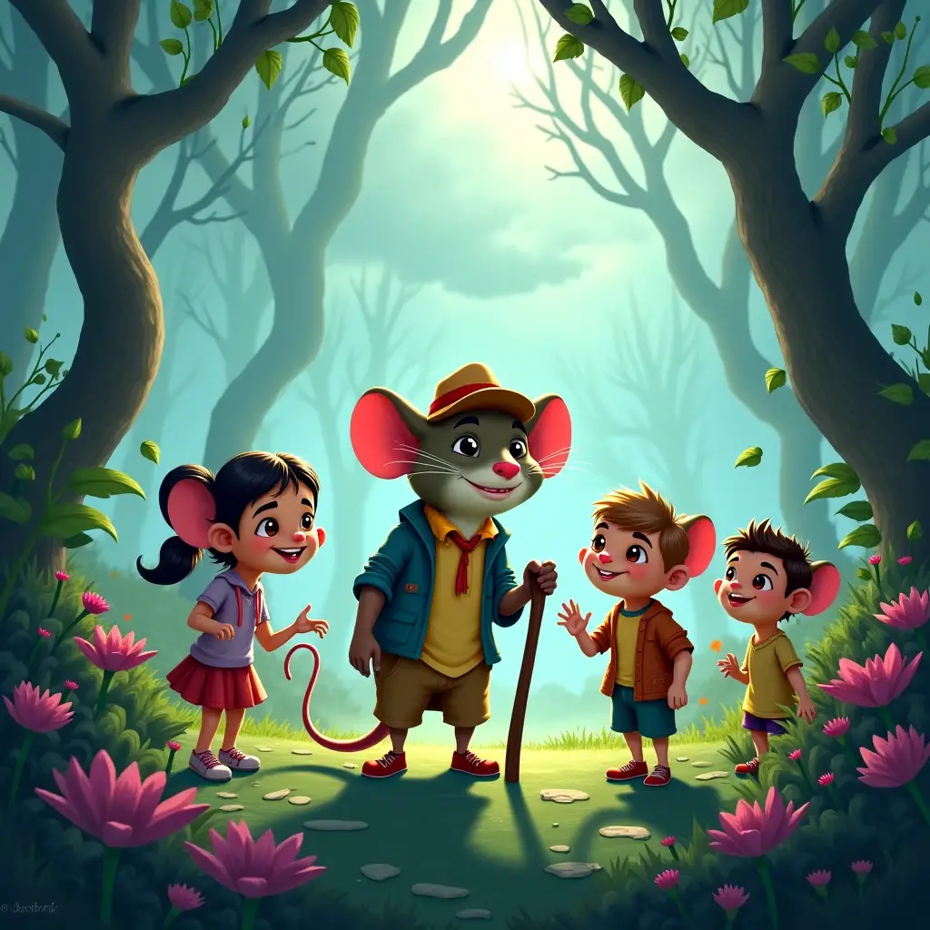 la aventura magica en el pantano encantado con el raton salvaton