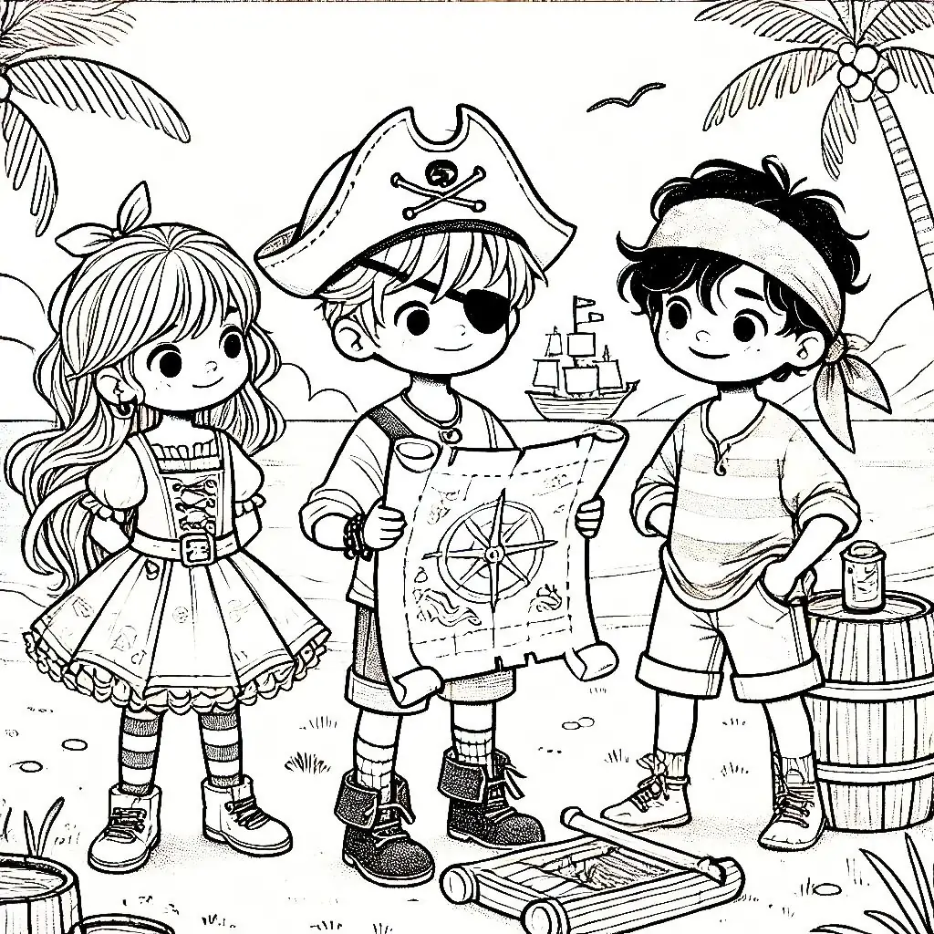 la aventura pirata de sara juan y pedro