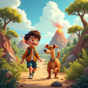 la aventura prehistorica de ethan y su fiel amiga sacha