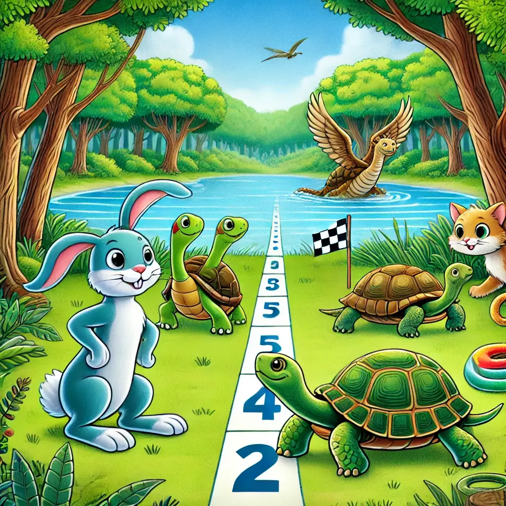 la carrera inesperada del bosque cuando la astucia supero a la velocidad