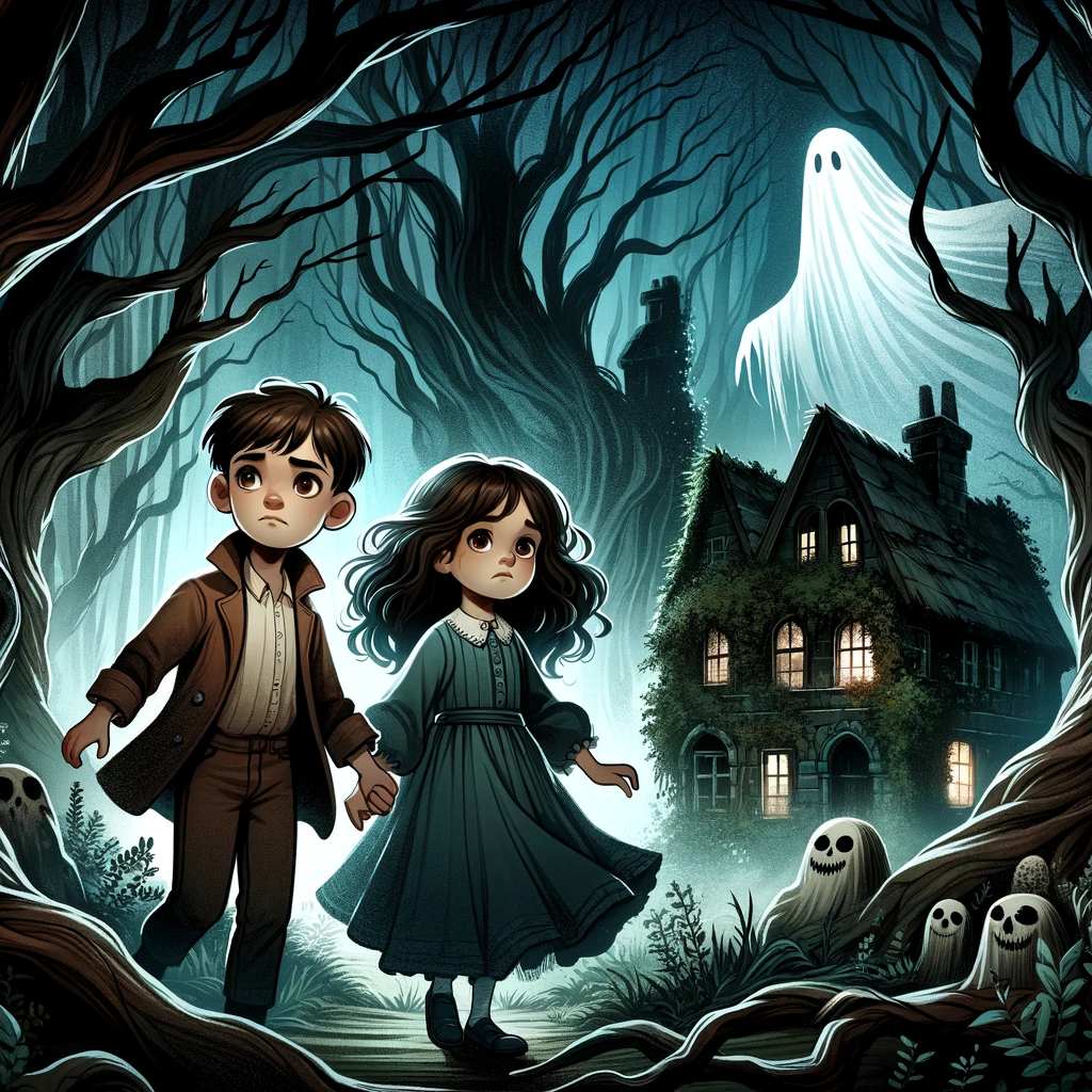 la casa en el bosque oscuro