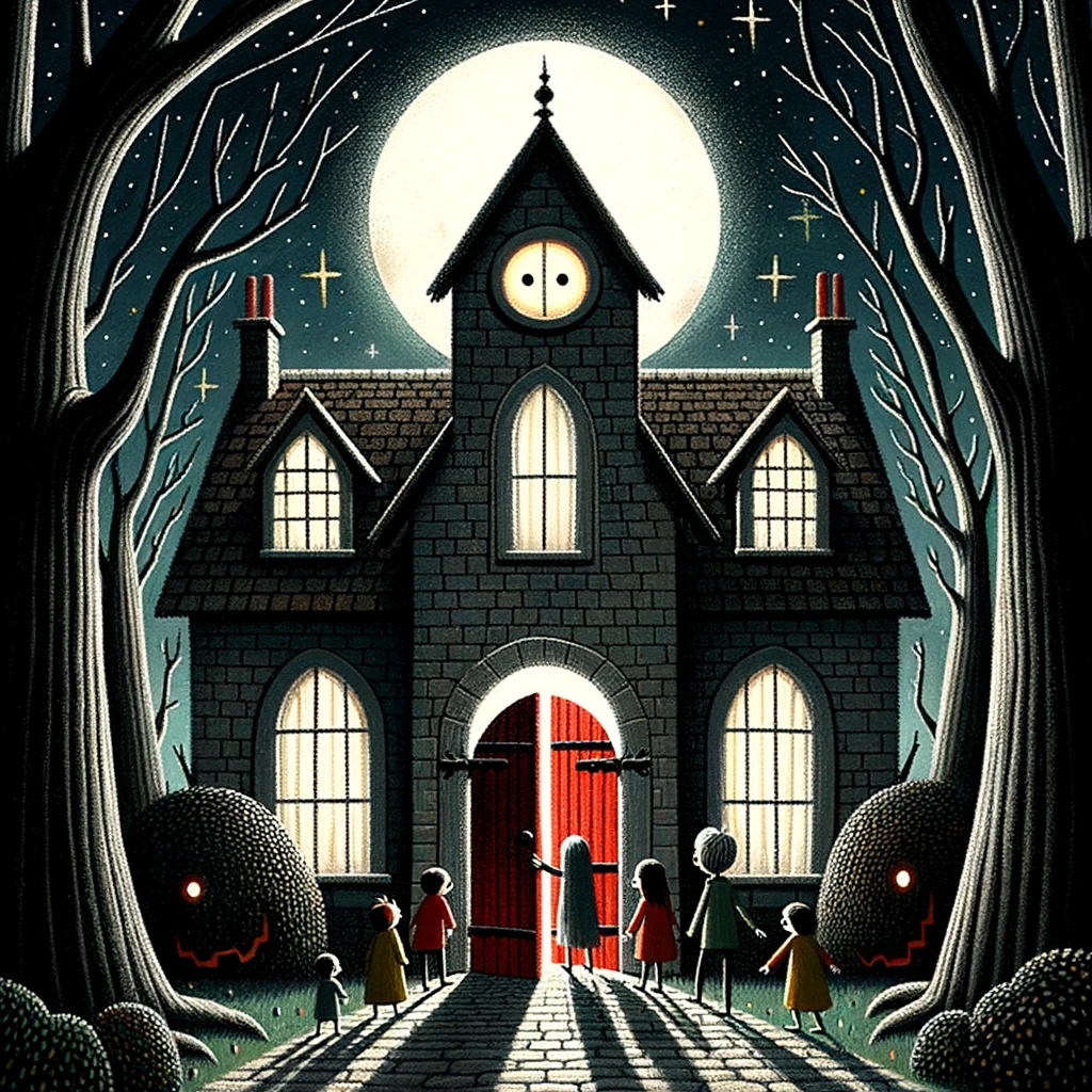 la casa encantada de la puerta roja