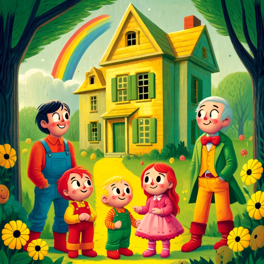 la casa misteriosa de la familia arcoiris