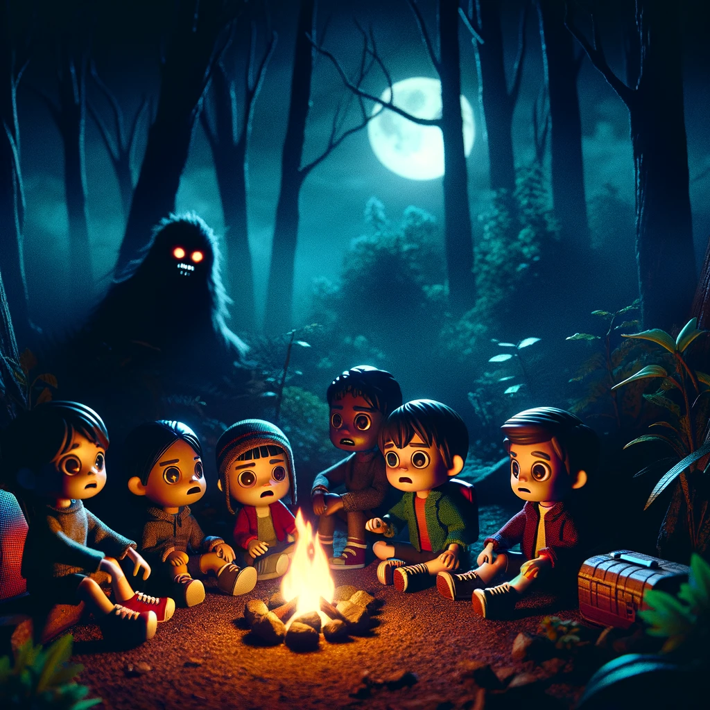 la criatura del bosque oscuro