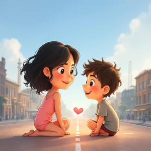 la distancia que une el corazon de lucia y luis