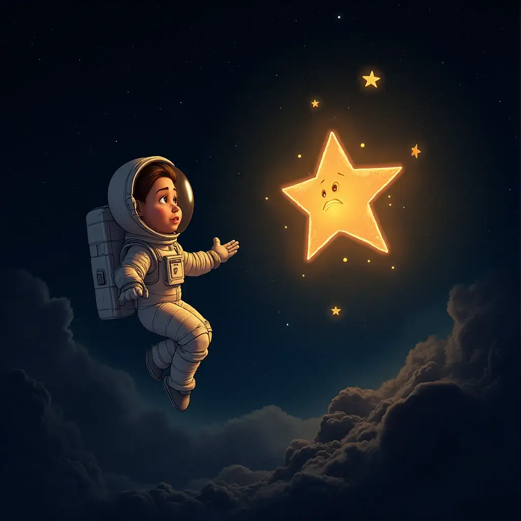 la estrella que brillo en la oscuridad del espacio (1)