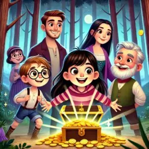 la familia y el cofre magico