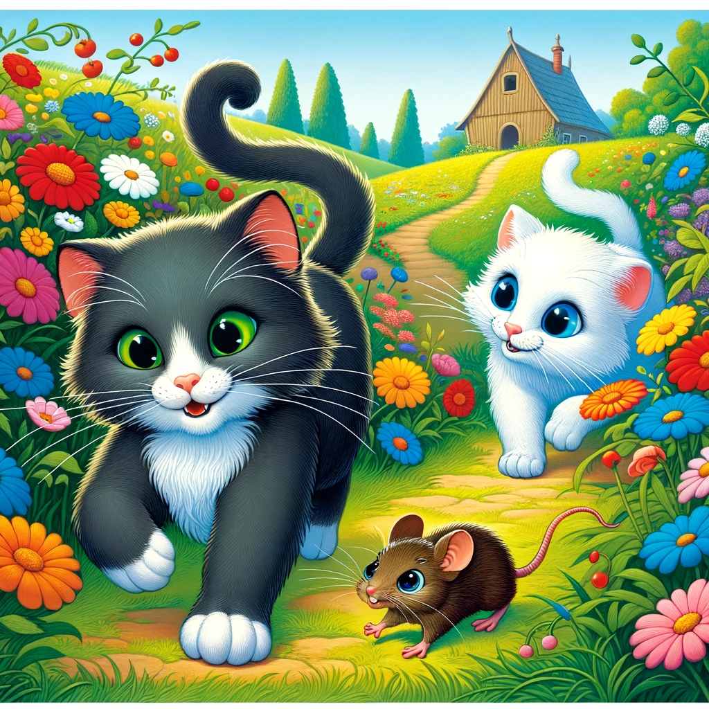 la gran aventura de gato gris y gato blanco