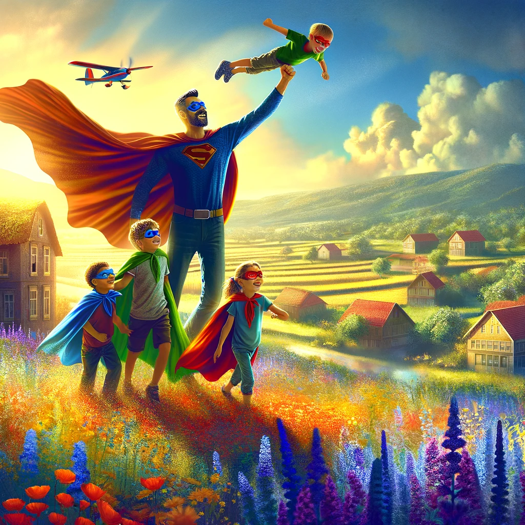 la gran aventura de los superheroes en familia