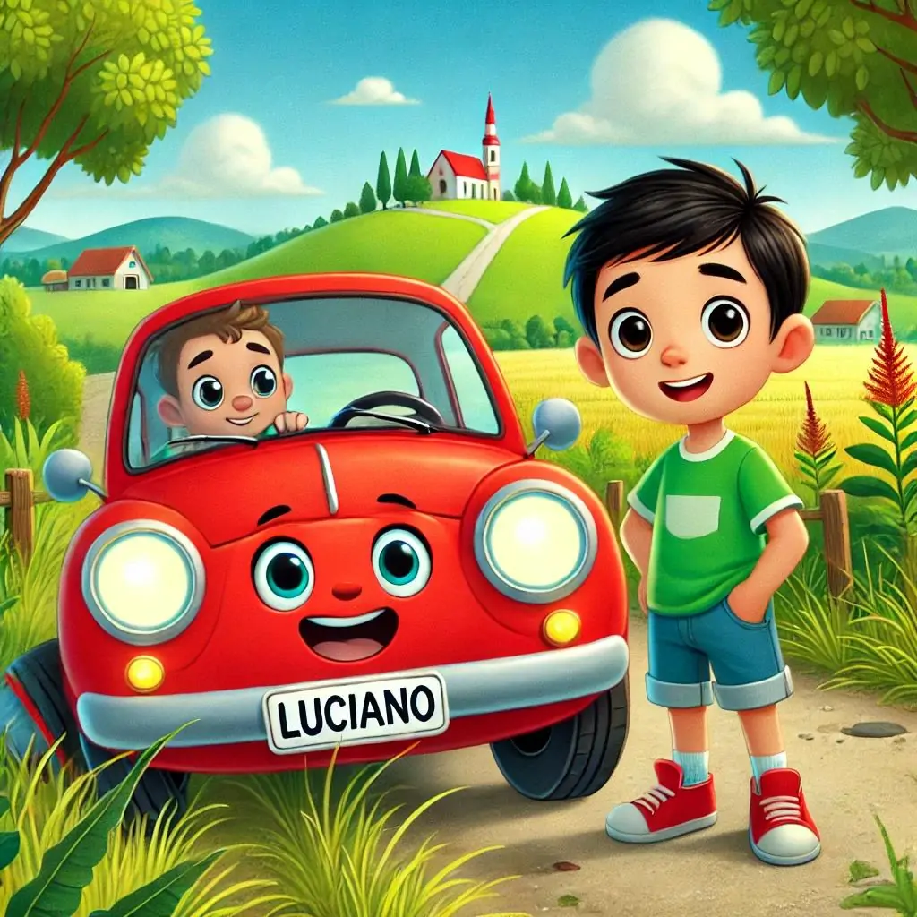 la gran aventura de luciano y el carro rojo