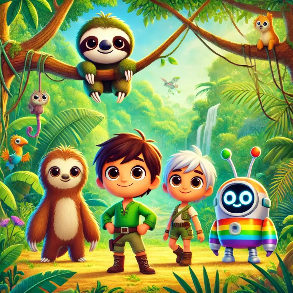 la gran aventura de pou y sus amigos en la selva