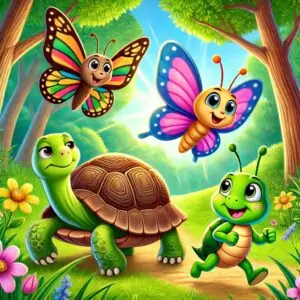 la gran aventura de tortuga mariposa y grillo