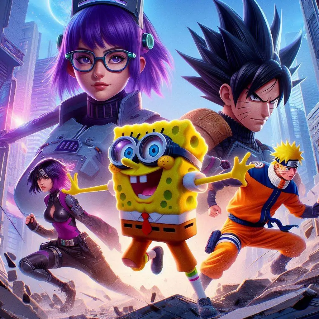la gran batalla de los heroes en la ciudad del futuro