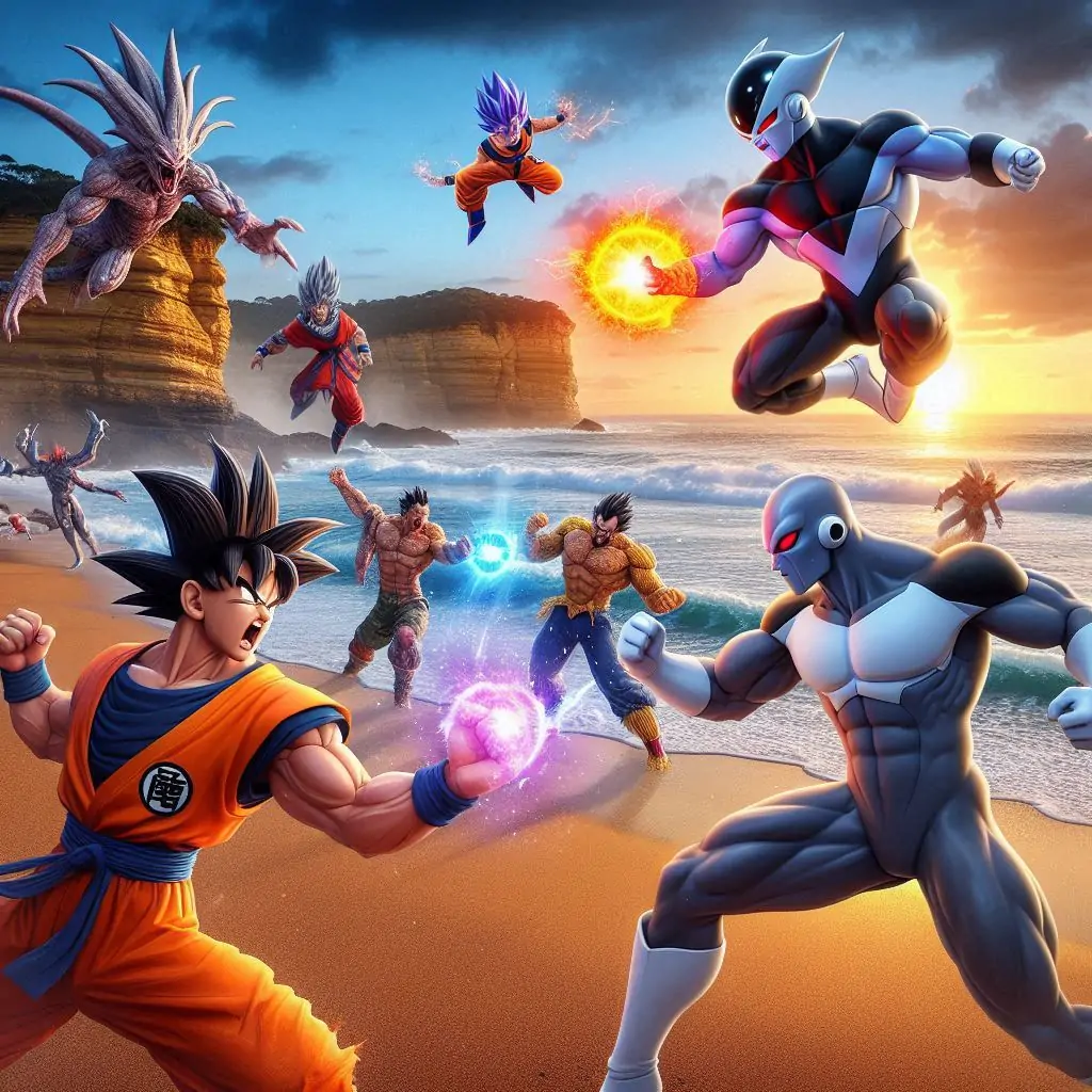 la gran batalla de los superguerreros