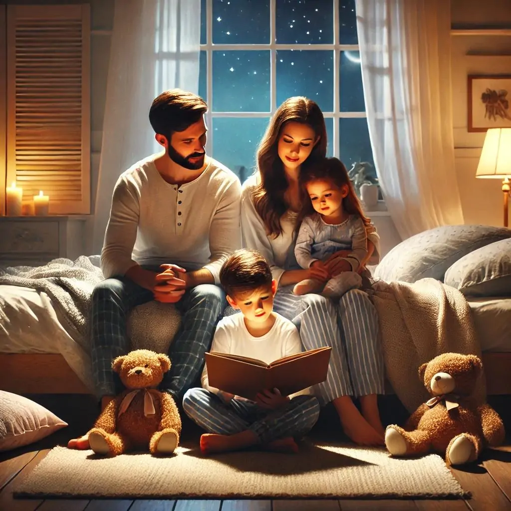 la historia de el cuento de buenas noches de tomas y ana