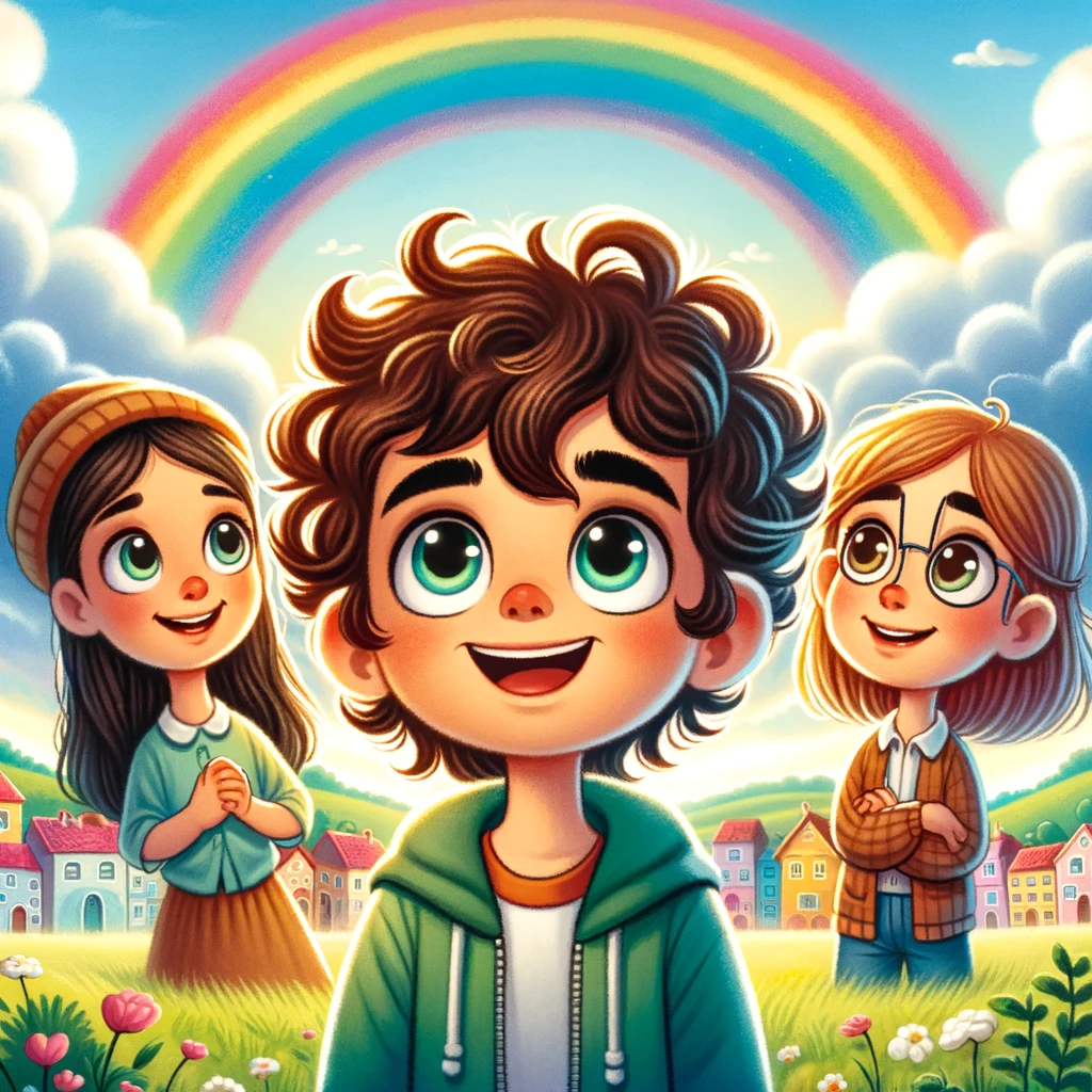 la historia de nil en el pueblo de arcoiris