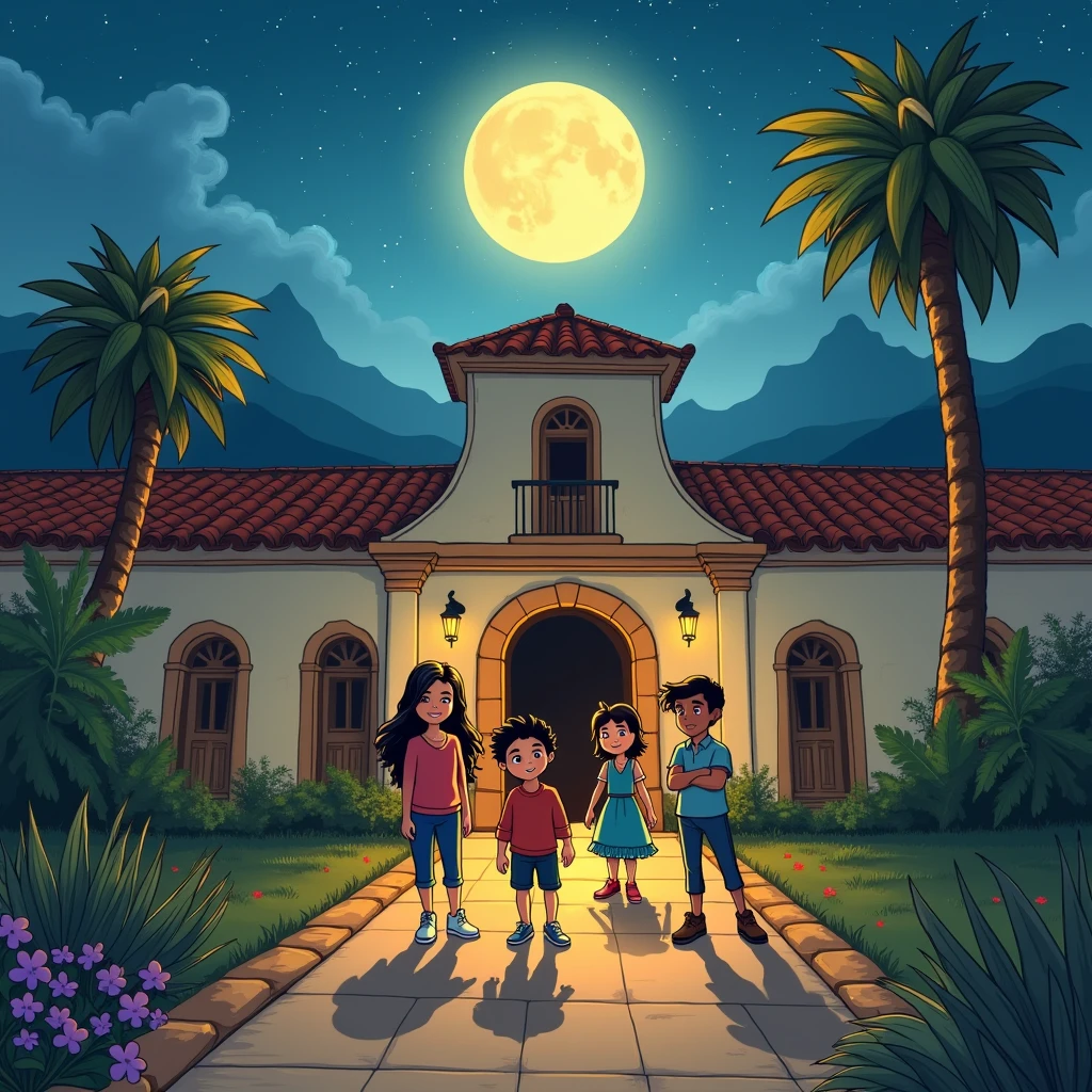 la luna de la hacienda olvidada detras de las montanas de la memoria