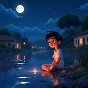 la luna y el rio de los deseos