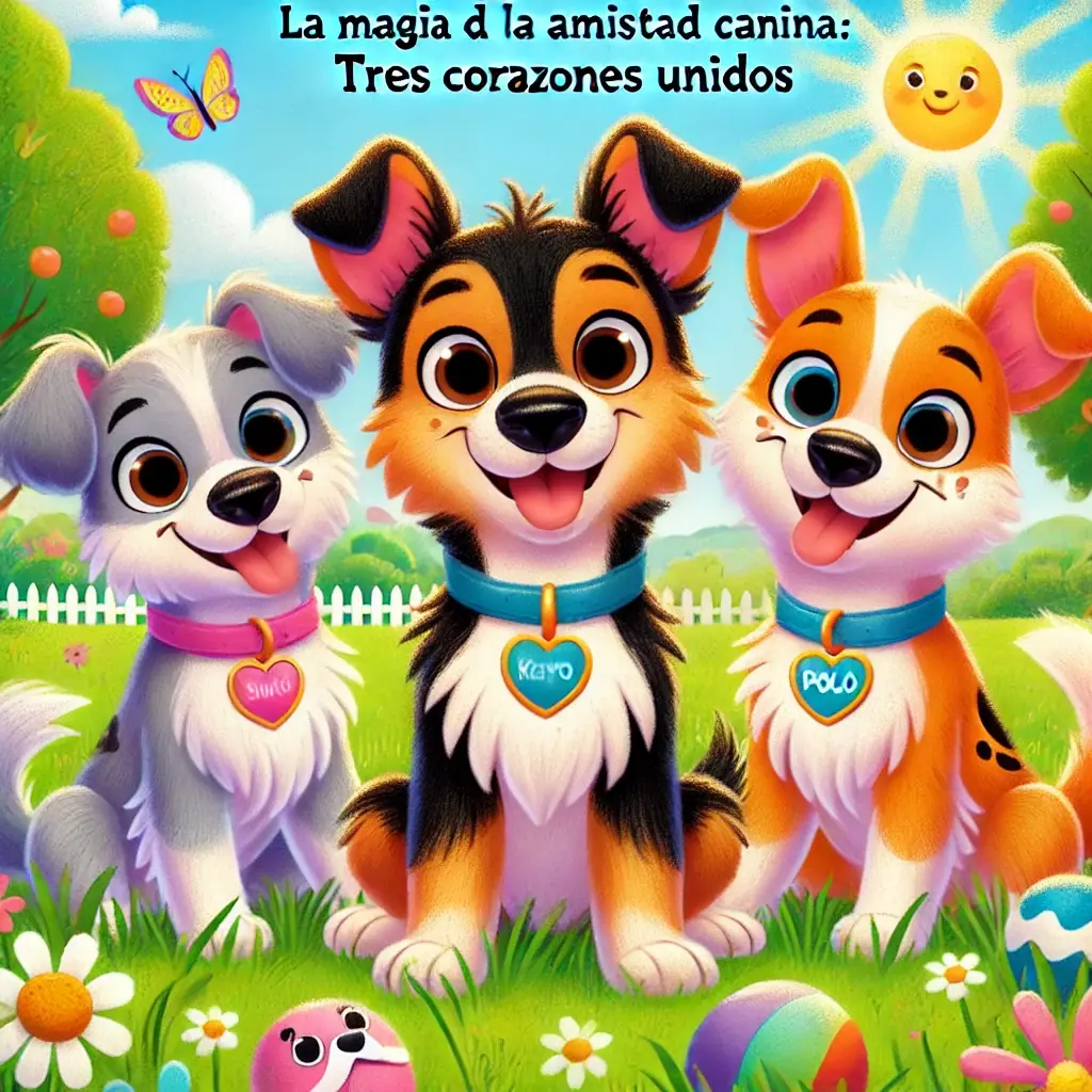 la magia de la amistad canina tres corazones unidos