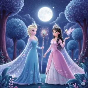 la magia de las princesas de ensueno bajo la luz de la luna
