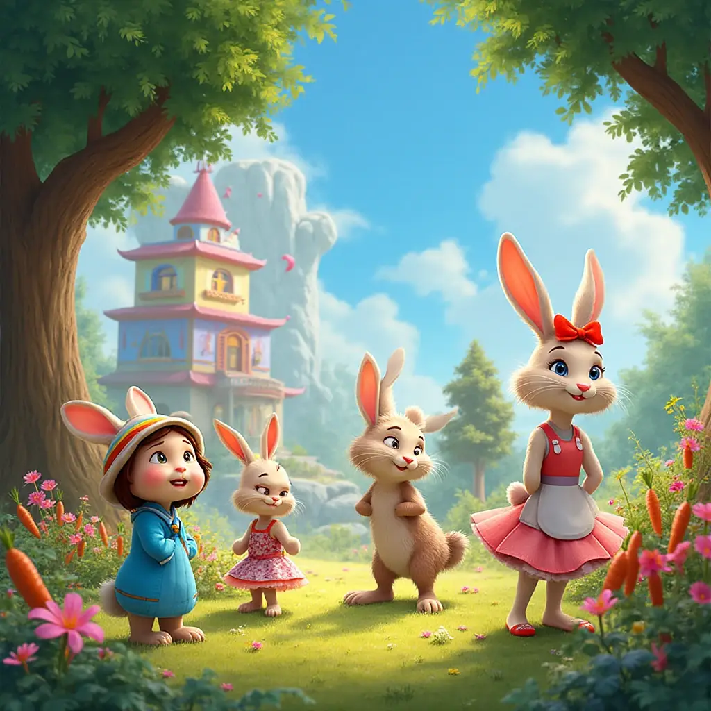 la magia de los conejitos en el bosque de los caramelos