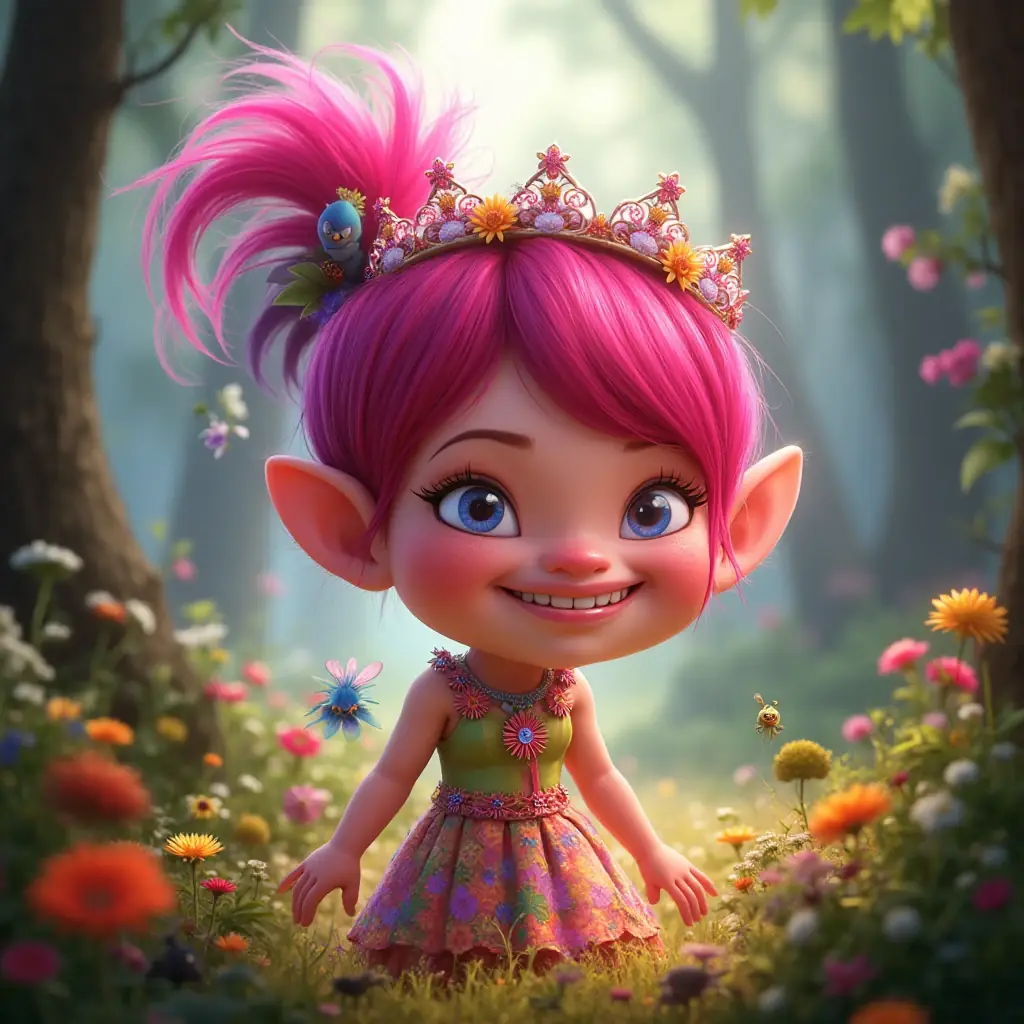 la magia del reino de los trolls la historia de la princesa poppy y su corazon cantor