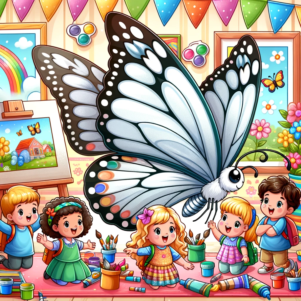 la mariposa iris y sus colores magicos