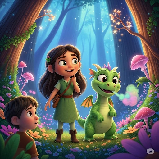 la mision magica de lia y su dragoncito verde un viaje de valores y aventuras a traves del bosque encantado