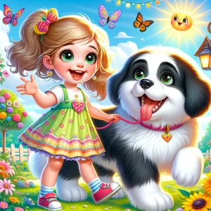 la nina y el perro magico