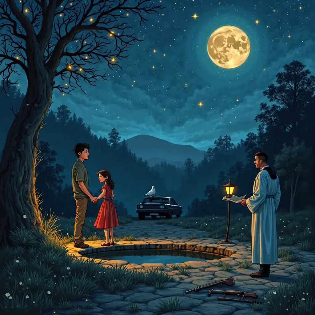 la noche estrellada del pozo olvidado un amor sellado con un disparo y una oracion (1)