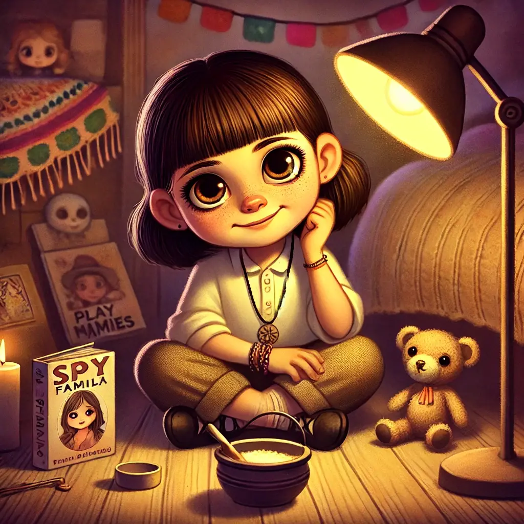 la pequena anya de mi corazon con miedo a la oscuridad y suenos de aventuras