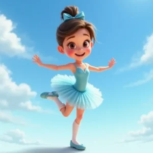 la pequena bailarina bajo el cielo azul (1)