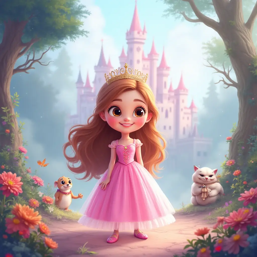 la princesa del castillo rosado y la dragona del corazon