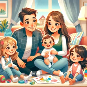 la princesa nahomi y su familia feliz
