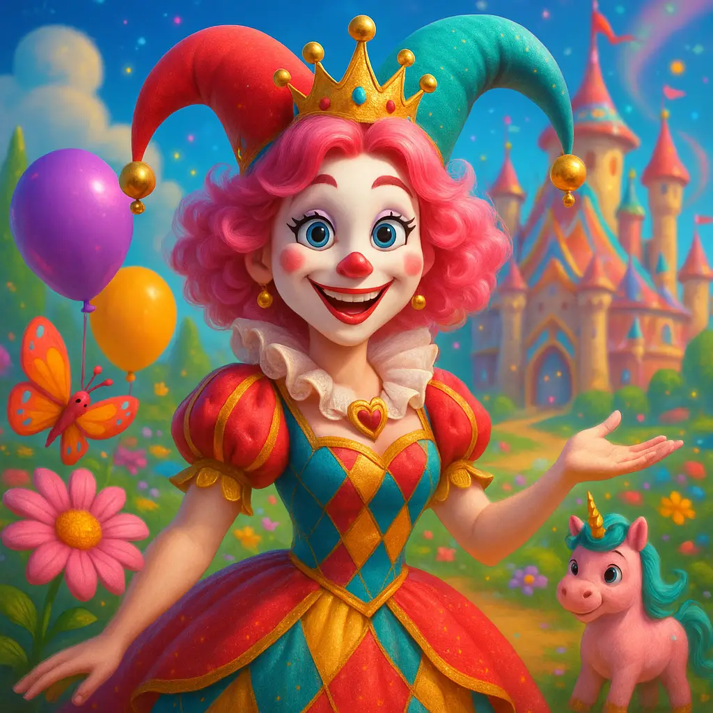 la princesa rositarlequin donde la magia y la diversion reinan en el corazon de diversionlandia