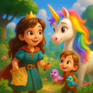 la princesa y la busqueda del unicornio de la luz arcoiris