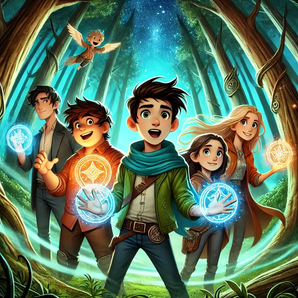 la pulsera de luz y la gran aventura de los cinco amigos