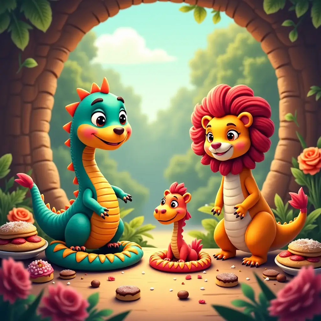 la serpiente croquetilla y su aventura dulce con amigos inesperados