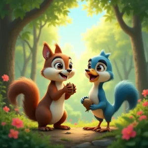 la solidaridad en el bosque una amistad que crece entre ramas y alas (1)