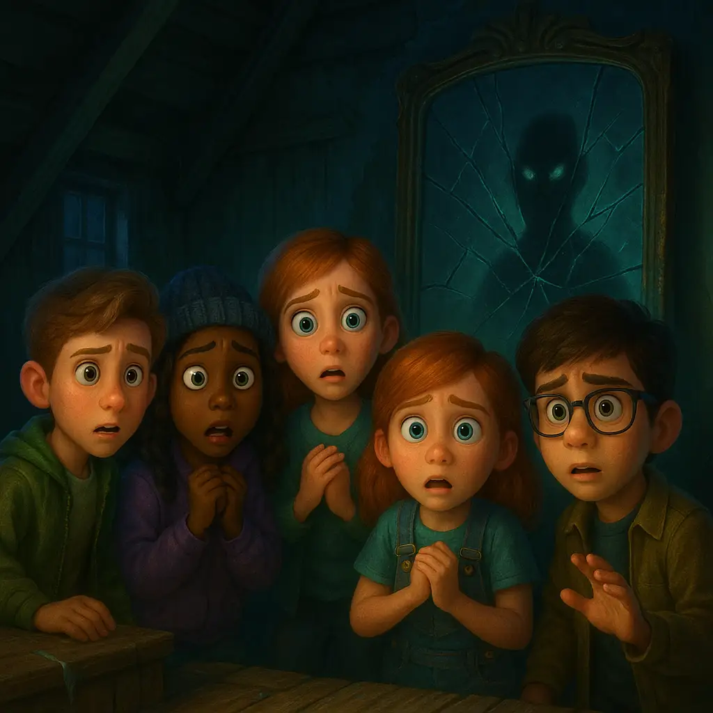 la sombra en el espejo rajado