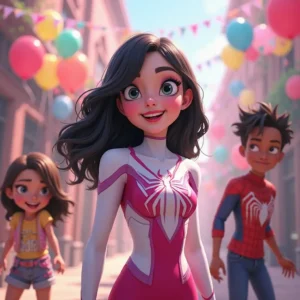 la telarana de sorpresas un cumpleanos inolvidable para spider gwen (1)