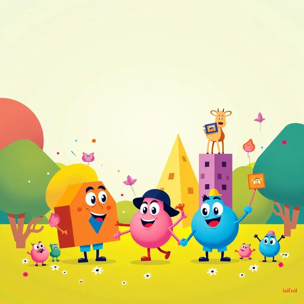 la union de las formas un viaje de amistad y colores