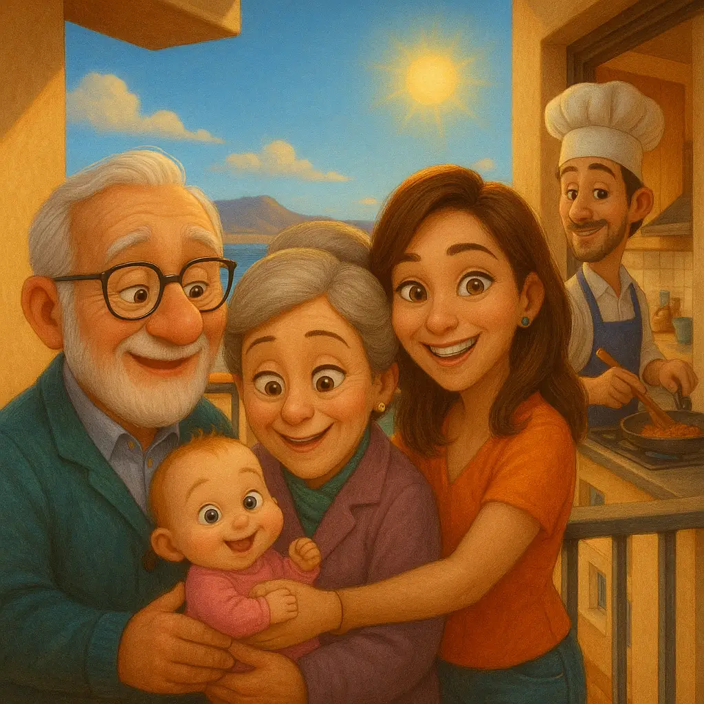la visite ensoleillee des grands parents a tenerife